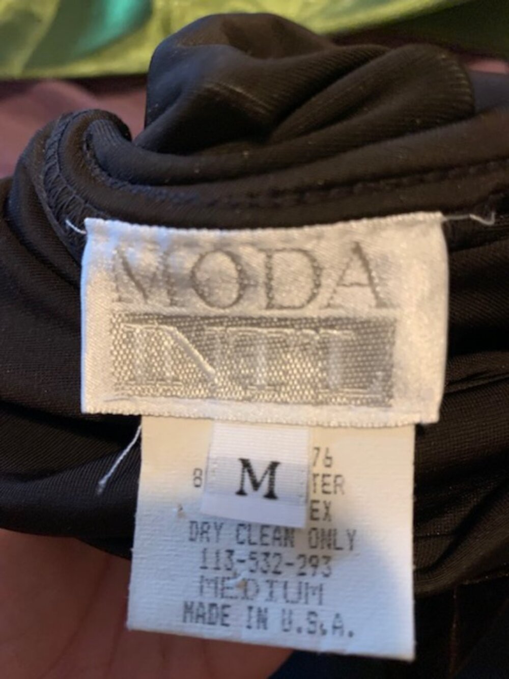 Moda Int'l Brown Velvet turtle neck dress, size med - Picture 2 of 2